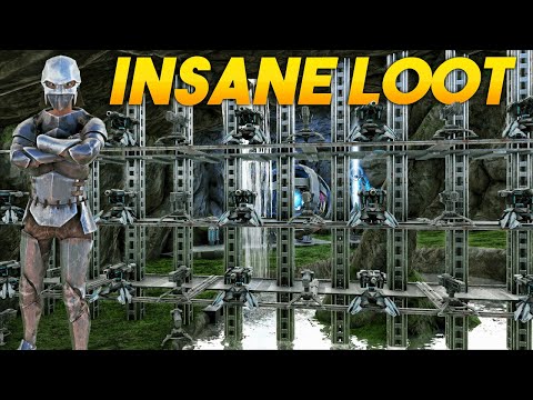 SOLO Raiding A Modded Cave For Insane Loot - ARK