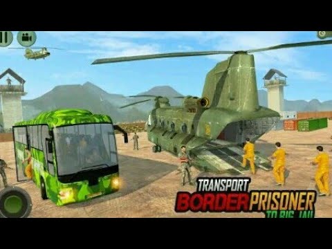 Offroad US Army Transport Prisoners Bus Driving Android #3 - 3D iOS Gameplay
