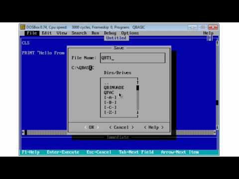 comment installer qbasic