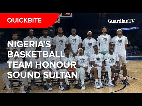 Nigeria's basketball team honour Sound Sultan