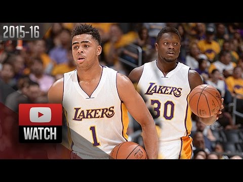 D'Angelo Russell & Julius Randle Full Highlights vs Trail Blazers (2015.11.22)