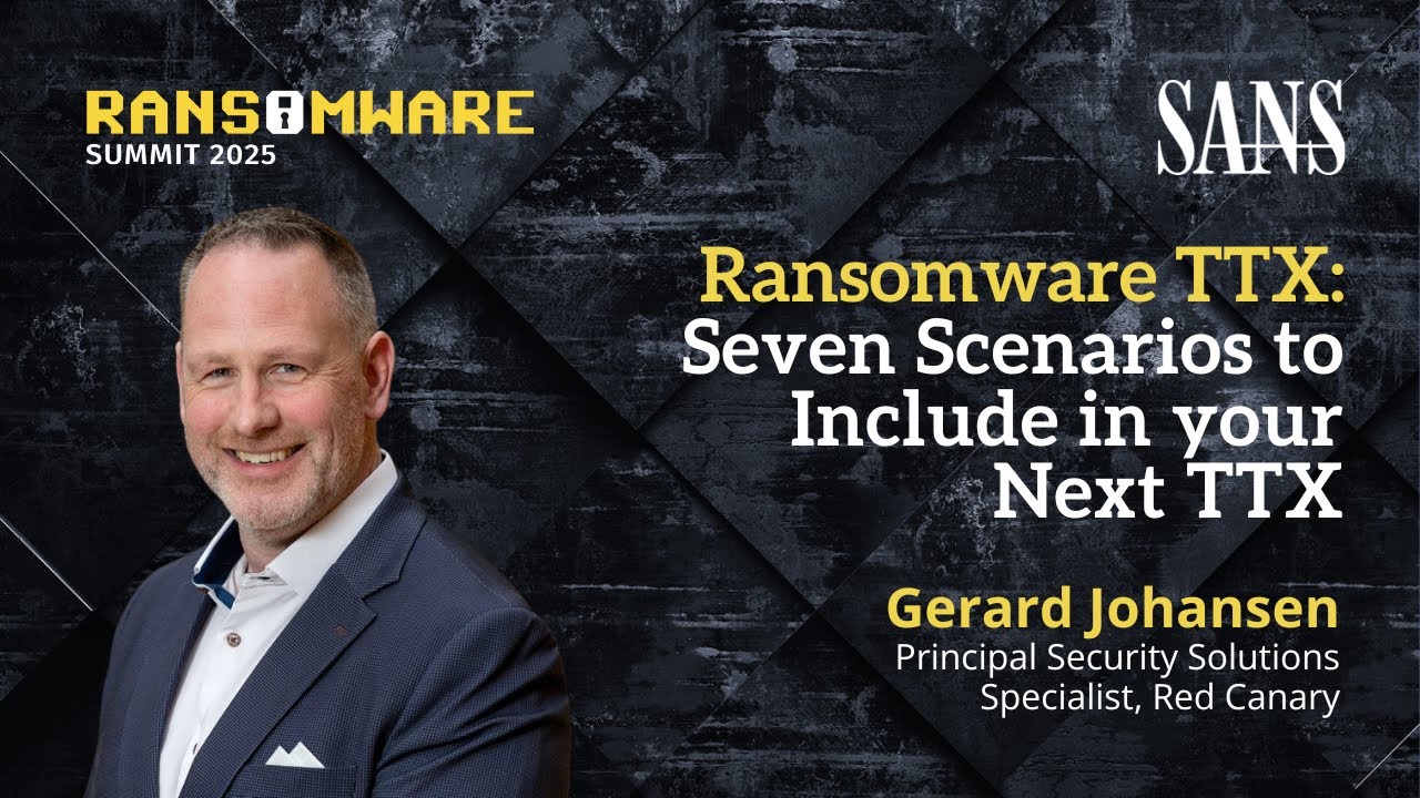 Ransomware TTX | Seven scenarios to include in your next TTX