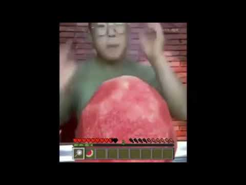 Guy eats a watermelon fast#Minecraft version