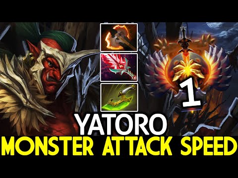 YATORO [Troll Warlord] Monster Attack Speed with Full Physical Build Dota 2