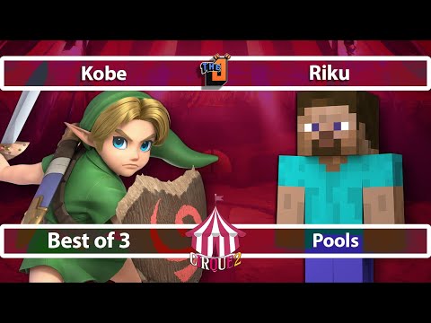 Kobe (Young Link) vs Riku (Steve) - Cirque 2 Smash Ultimate - Pools