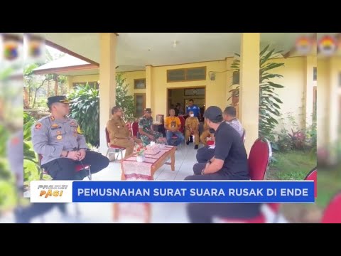 KPU KABUPATEN ENDE MUSNAHKAN SURAT SUARA RUSAK
