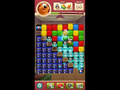 Toon Blast Level 3878 - NO BOOSTERS 🐻🐺🐱 | SKILLGAMING ✔️