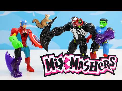 Marvel MIX Mashers Super Heroes Are Back?! Venom Mixes Spider-Man with Hulk! Review