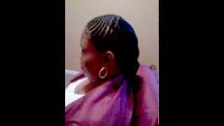 preview picture of video '$65 Criss Cross Cornrow Style..Growin back from haircut, going natural..protective'