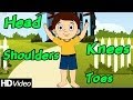 Head Shoulders Knees And Toes Parts Of The Body Song Nursery Rhymes 2014