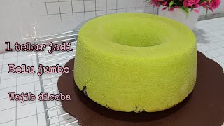 Download lagu 1 egg makes a delicious and soft jumbo cake mp3