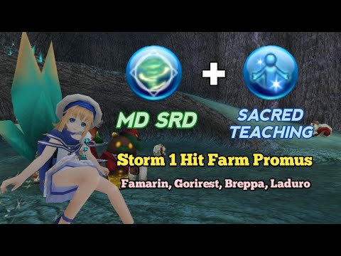 Toram Online - Overheal MD SRD Storm Build 1 Hit Farm Promus & Famarin | Blizzard 1 Hit Farm Mobs