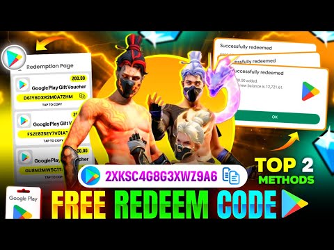 FREE REDEEM CODES INSTANT 🤩 | TOP 2 REDEEM CODE APP | HOW TO GET GOOGLE PLAY STORE REDEEM CODES FREE