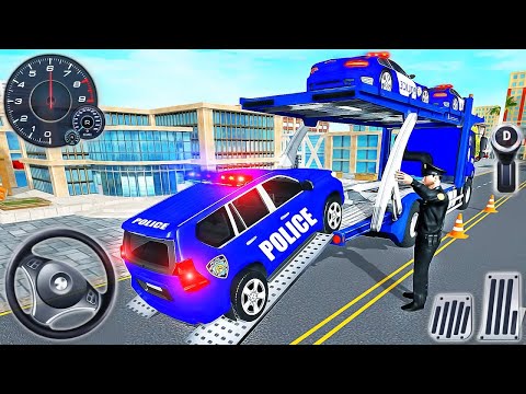 Transporting Cop Vehicles in Cargo Plane - Police Car Transporter Simulator - Android Gameplay