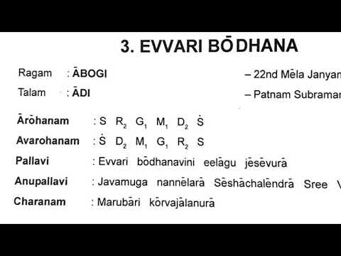 Abhogi Varnam (2nd speed)