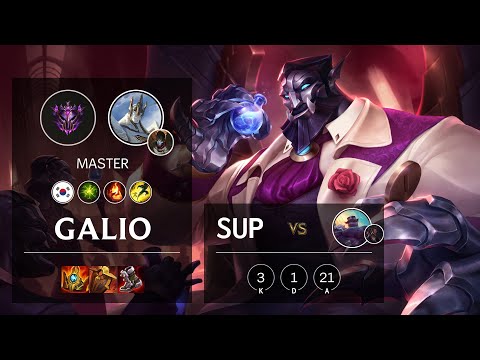 Galio Support vs Braum - KR Master Patch 11.20