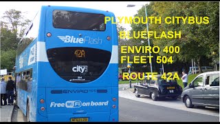 preview picture of video 'Plymouth citybus enviro 400 on rote 42 to tavistock'