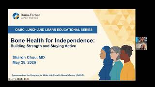 Bone Health for Independence | Older Adults with Breast Cancer Lunch & Learn Series
