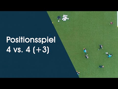 Spielform: Positionsspiel 4 gegen 4 Plus 3 - Fußballtraining am Deutschen Fußball Internat