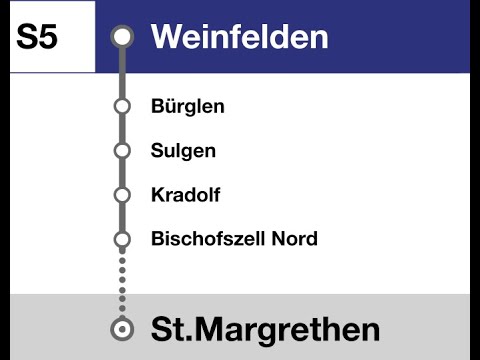 THB Ansagen » S5 Weinfelden — St.Margrethen SG (2023)  | SLBahnen