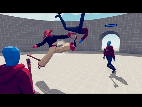 MIXED KICKBOXER VS CUSTOM UNIT - TABS Totally Accurate Battle Simulator