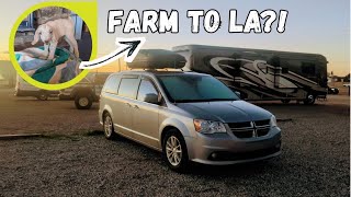 Goodbyes, Generosity & Going to YouTube HQ: Beginning My Farm-to-LA Adventure | Female Van Life