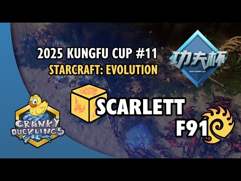 Scarlett vs F91 - RvZ | 2025 KungFu Cup #11: StarCraft Evolution | SC:Evo Mod Tournament