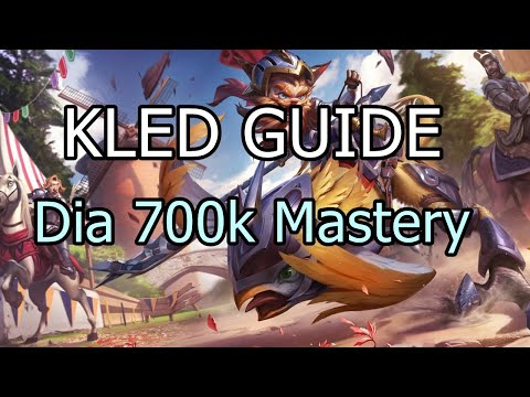 Kled Guide deutsch Diamant 700k Mastery League of Legends Toplane Runen Itembuild Skill Kled Vs Sett