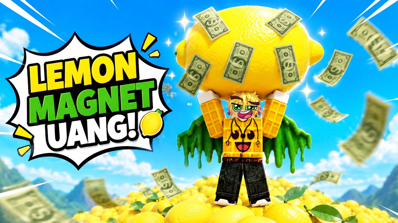 AKU UBAH LEMON MENJADI MAGNET UANG DI ROBLOX!!!