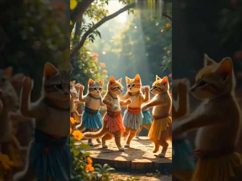 cats group dance😻🐈 #catlovers #catshorts #funnycats #dancecover #viralshorts