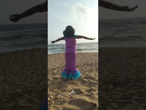 Mermaid photoshoot#Durva#Machhali jal ki raani hai #Madhapar beach 🏖️