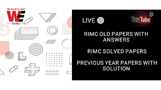RIMC Old Papers with Answers | RIMC Solved Papers | Previous Year Papers with Solution LIVE π΄