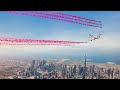 Spectacular Dubai Flypast With Emirates A380 And Red Arrows