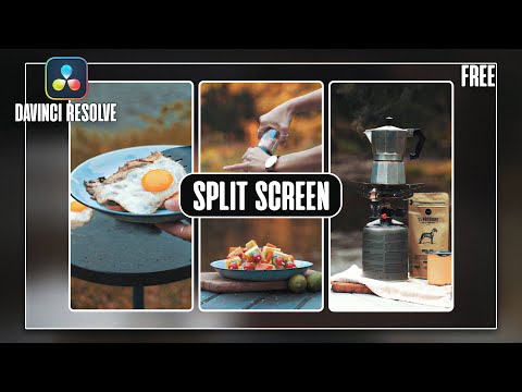 How to Create a Split Screen in DaVinci Resolve | Free