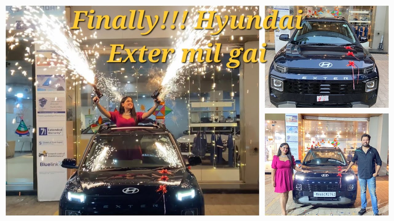 Hyundai Exter ki delivery mil gai finally || First cng car #video #hyundaiexter #firstvlog #carvlog