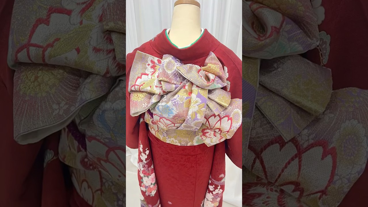 【2026】硬い帯でも結べる🙆🏻‍♀️綺麗め帯結び🎗️✨#振袖 #帯結びアレンジ #成人式