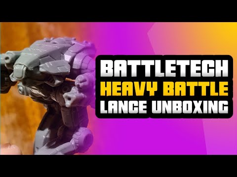 Battletech Inner Sphere Heavy Battle Lance Unboxing & Review