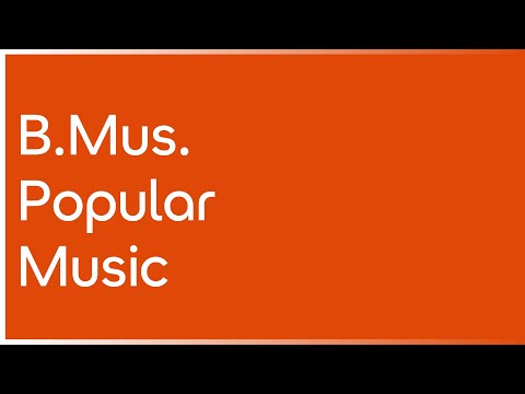 B.Mus. Popular Music
