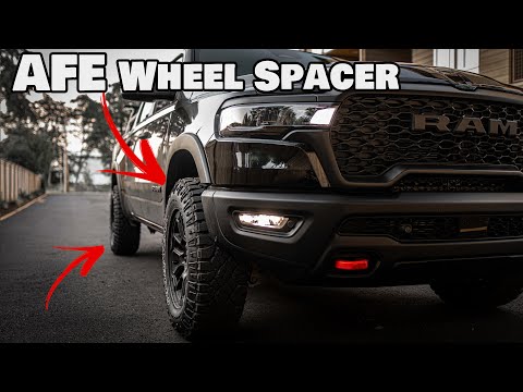 Better STANCE with AFE Power 1.5" Wheel Spacers on 2025 Ram 1500 Rebel / installation review