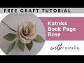 How To Make A Single Stem Rose From Old Books Katniss Single Stem On Wire Craft Tutorial