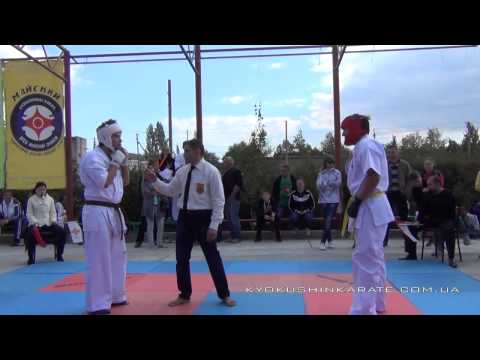 Кубок Украины, 16-17 лет, +70 Монастырский Дмитрий (ака) - Пождема Антон (Kyokushin Karate)
