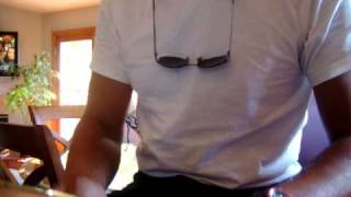 Ron playing mini clay congas bongos