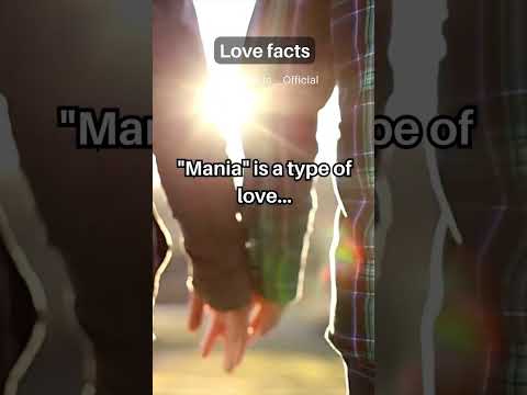 "Mania" is a type of love... #shorts #lovefacts