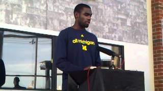 preview picture of video 'Tim Hardaway Jr. on Selection Sunday 2012: Michigan vs. Ohio'