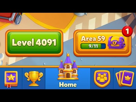 Royal Match Gameplay level 4088, 4089 and 4090. area 59