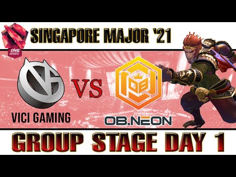 OB.NEON VS VICI GAMING - GROUP STAGE - SINGAPORE MAJOR DAY 3 DOTA 2 HIGHLIGHTS