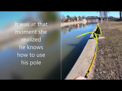 Bank fishing with the wife ,big pike ,walleye, perch