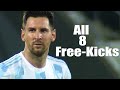 Lionel Messi All 8 Free Kick Goals For Argentina