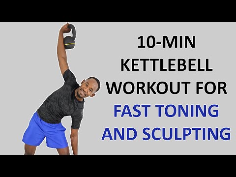 10 Minute Standing Kettlebell Workout for Fast Toning and Sculpting100 Calories