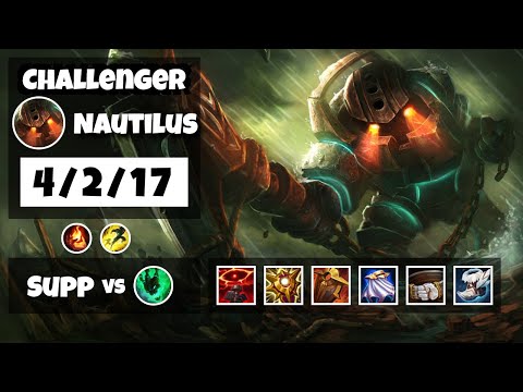 Nautilus Support 11.14 Challenger Gameplay Replay - S11 (4/2/17) - NA